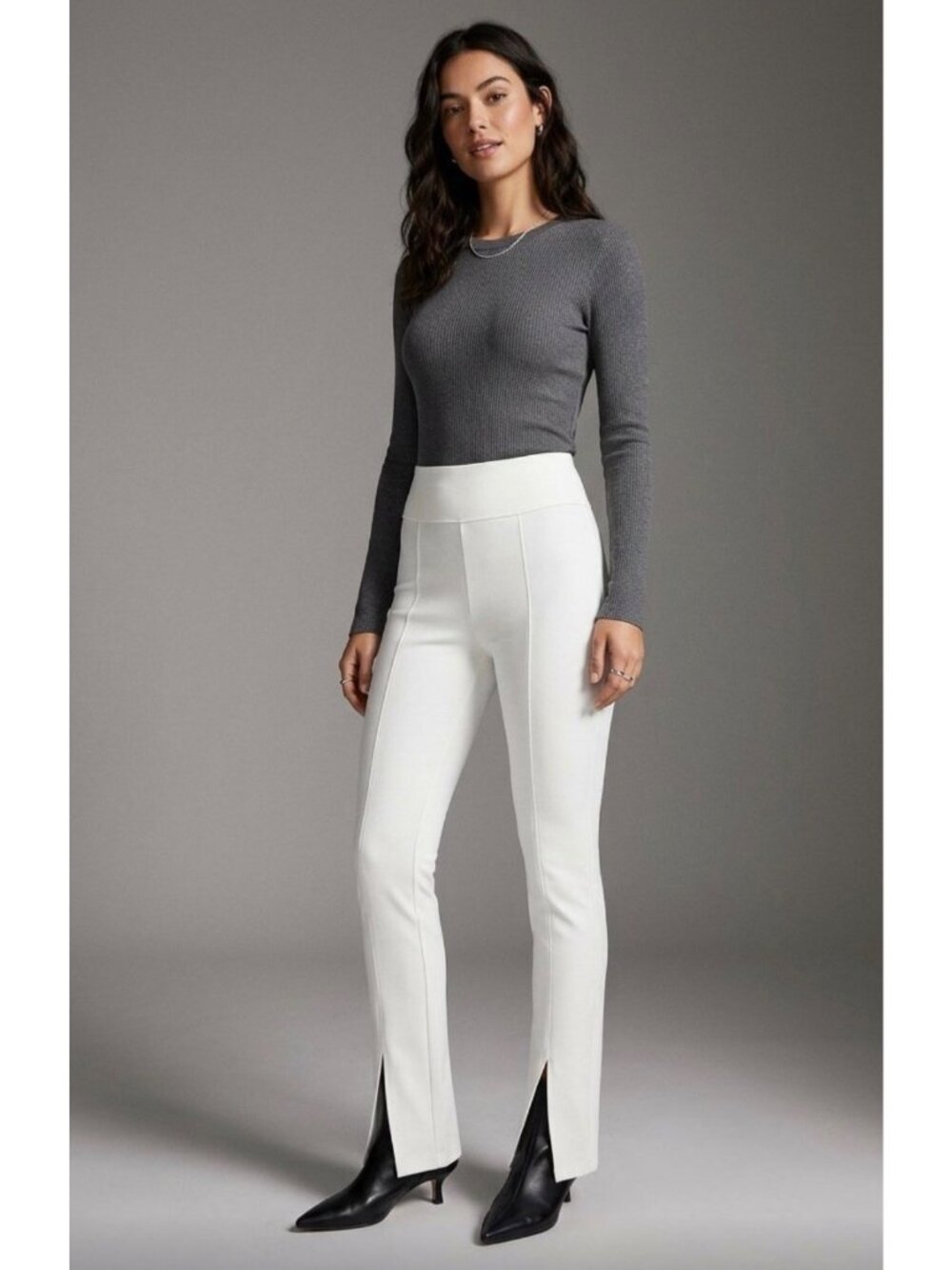 The Drop high-waisted leggings featuring front vertical pintuck seams Size S NWT